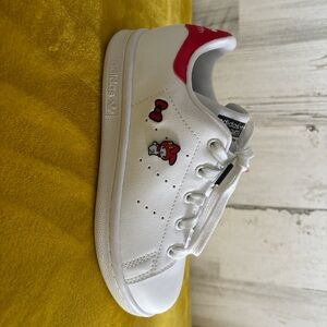 Adidas White and Red Classic Sneakers